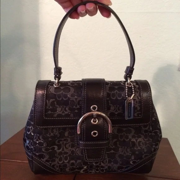 Coach Limited Edition Madison Evening Bag with Metallic Jacquard & Leather Trim - Picture 1 of 8